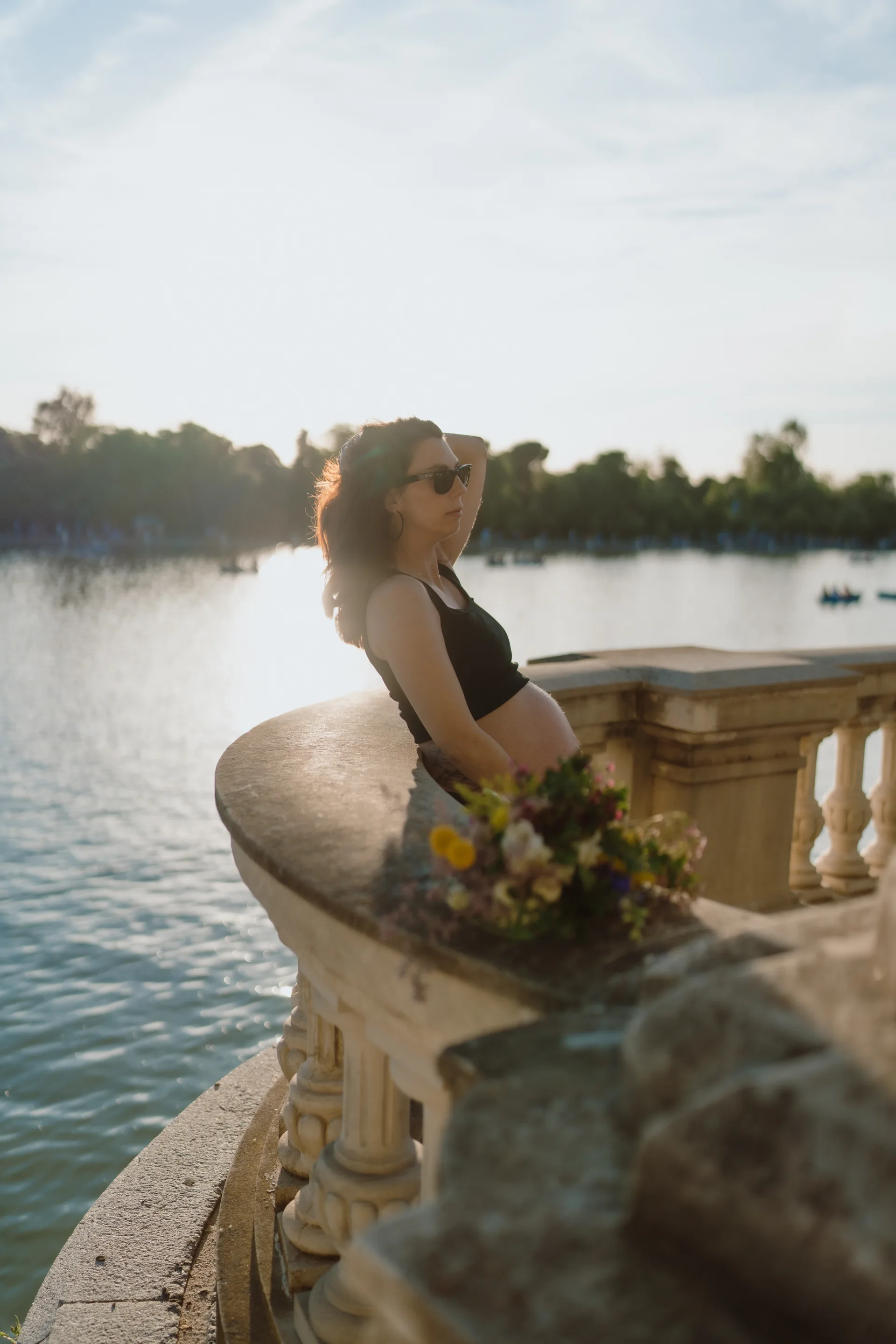 Sesión de embarazo en Madrid · Me caso, literal