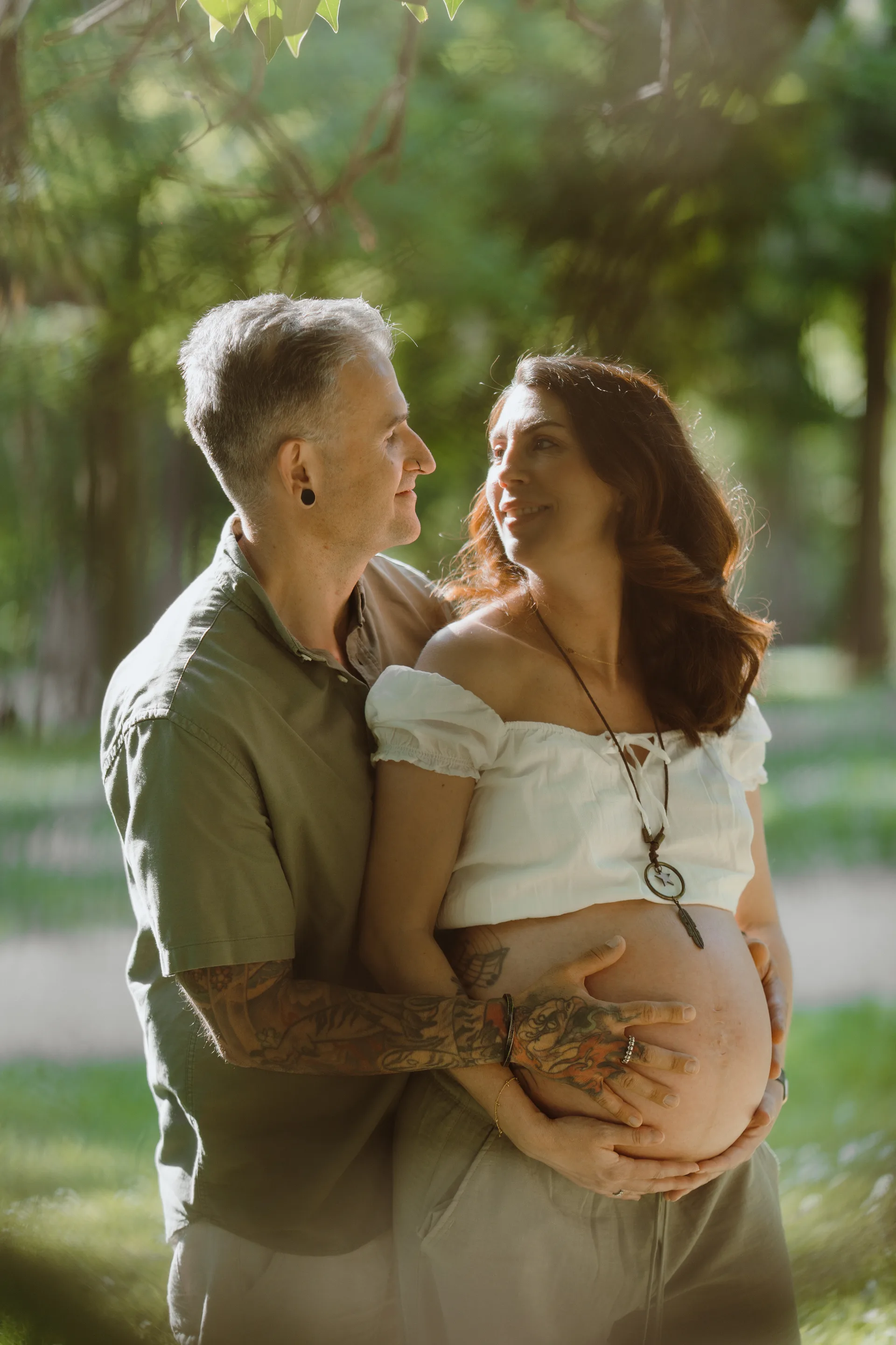 Sesión de embarazo en Madrid · Me caso, literal
