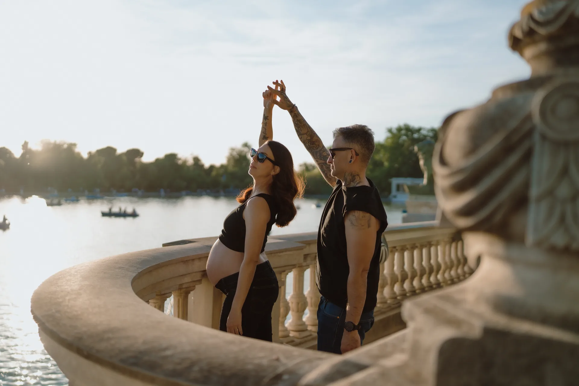 Sesión de embarazo en Madrid · Me caso, literal