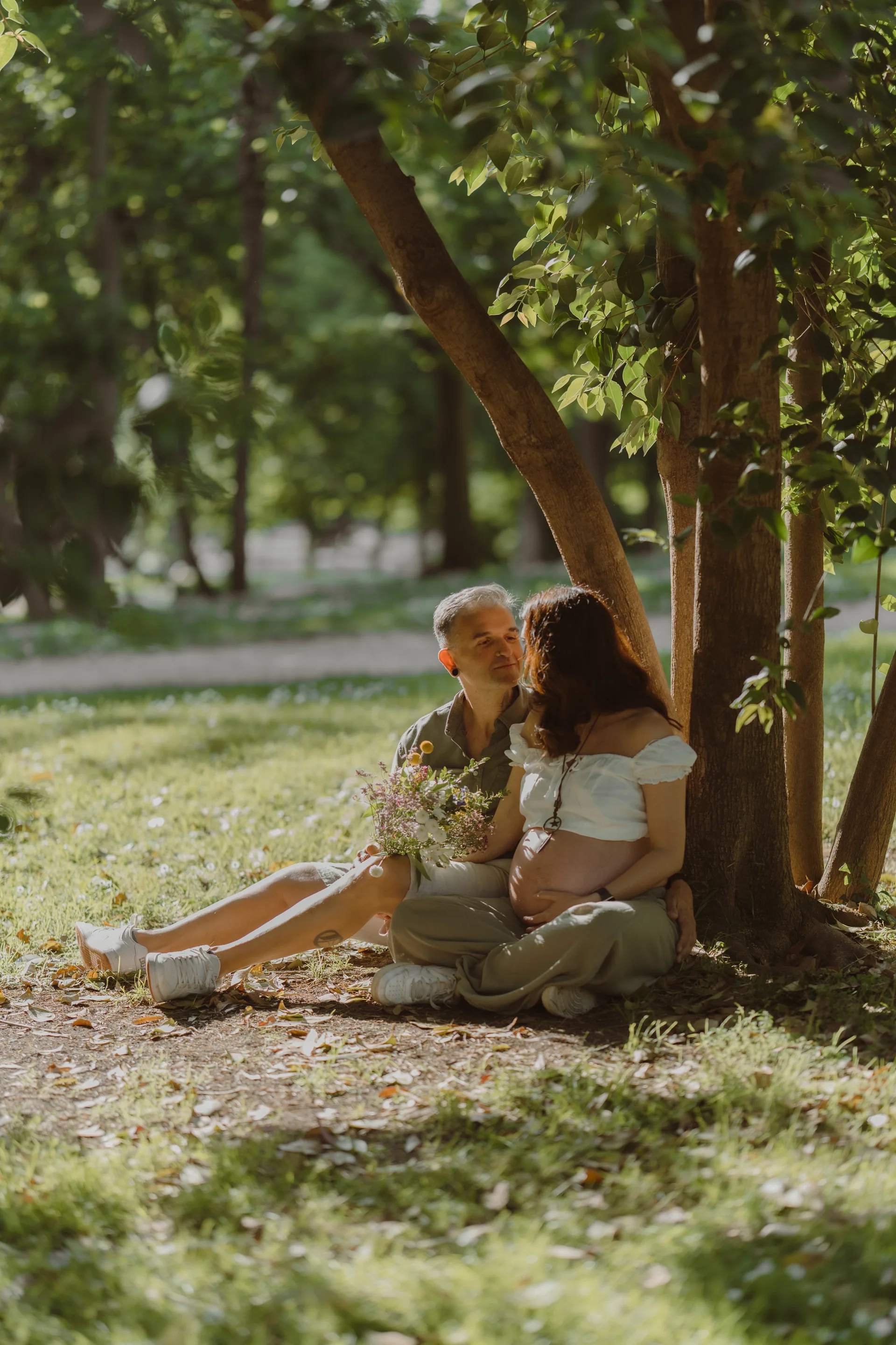 Sesión de embarazo en Madrid · Me caso, literal