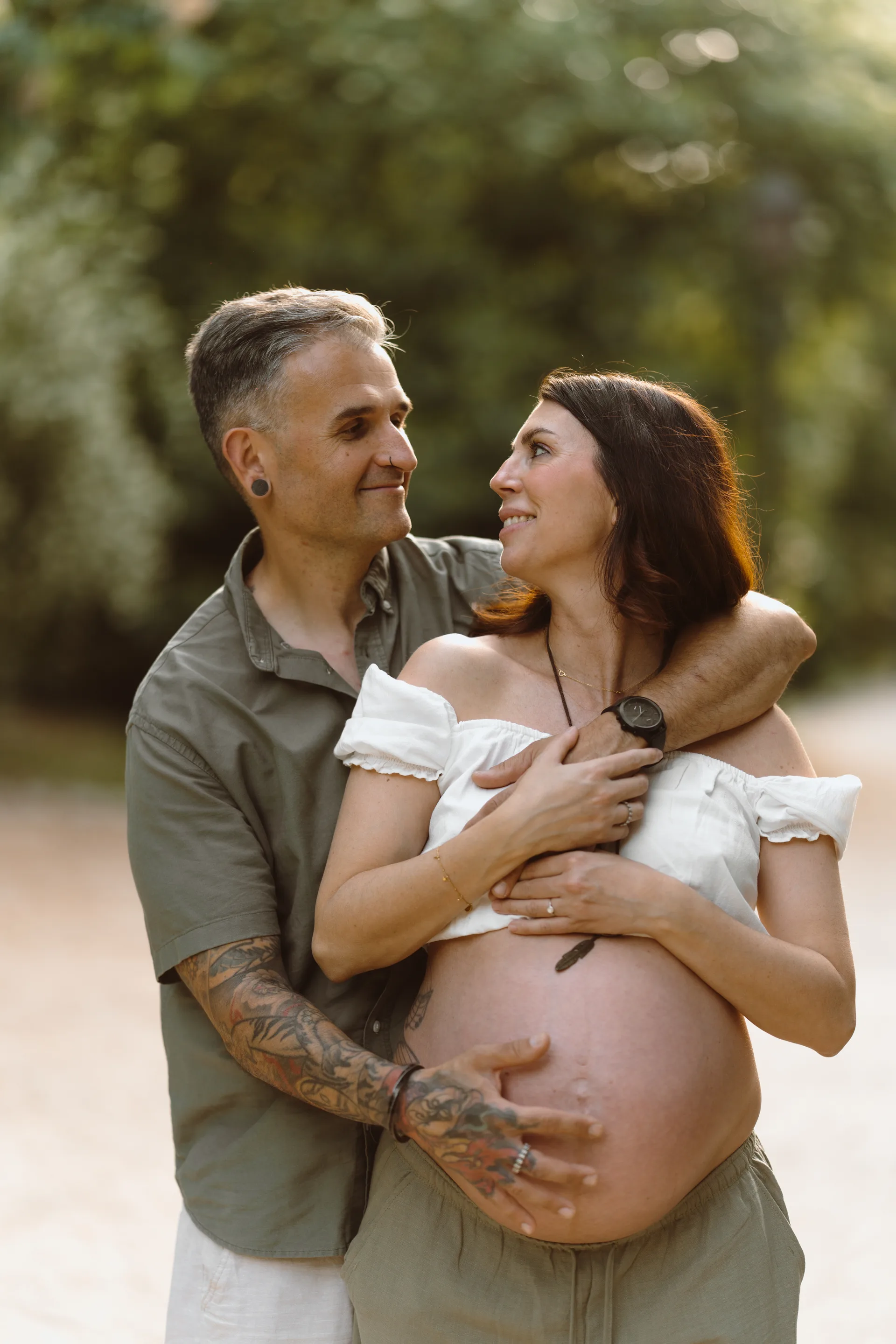 Sesión de embarazo en Madrid · Me caso, literal