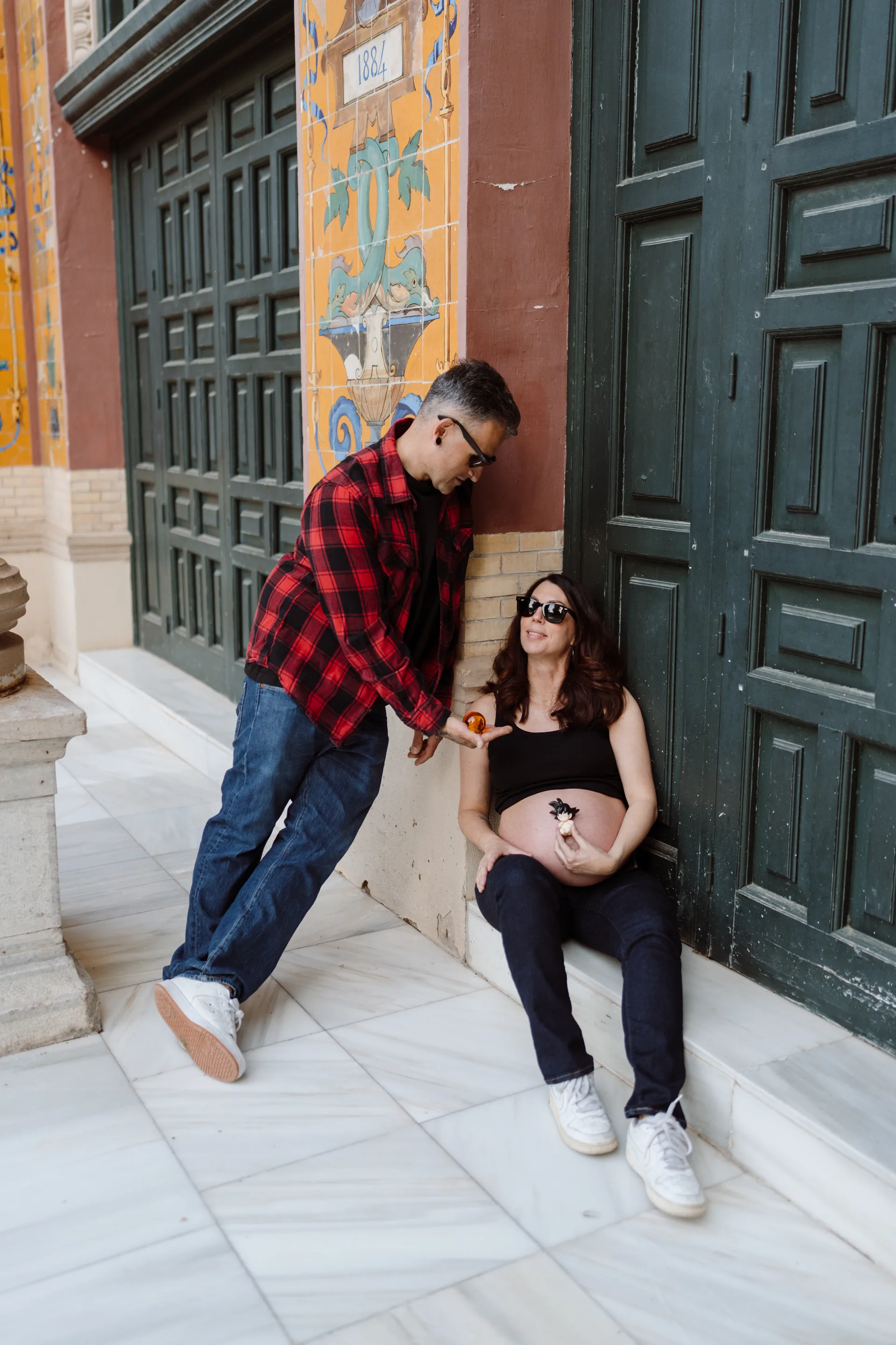 Sesión de embarazo en Madrid · Me caso, literal