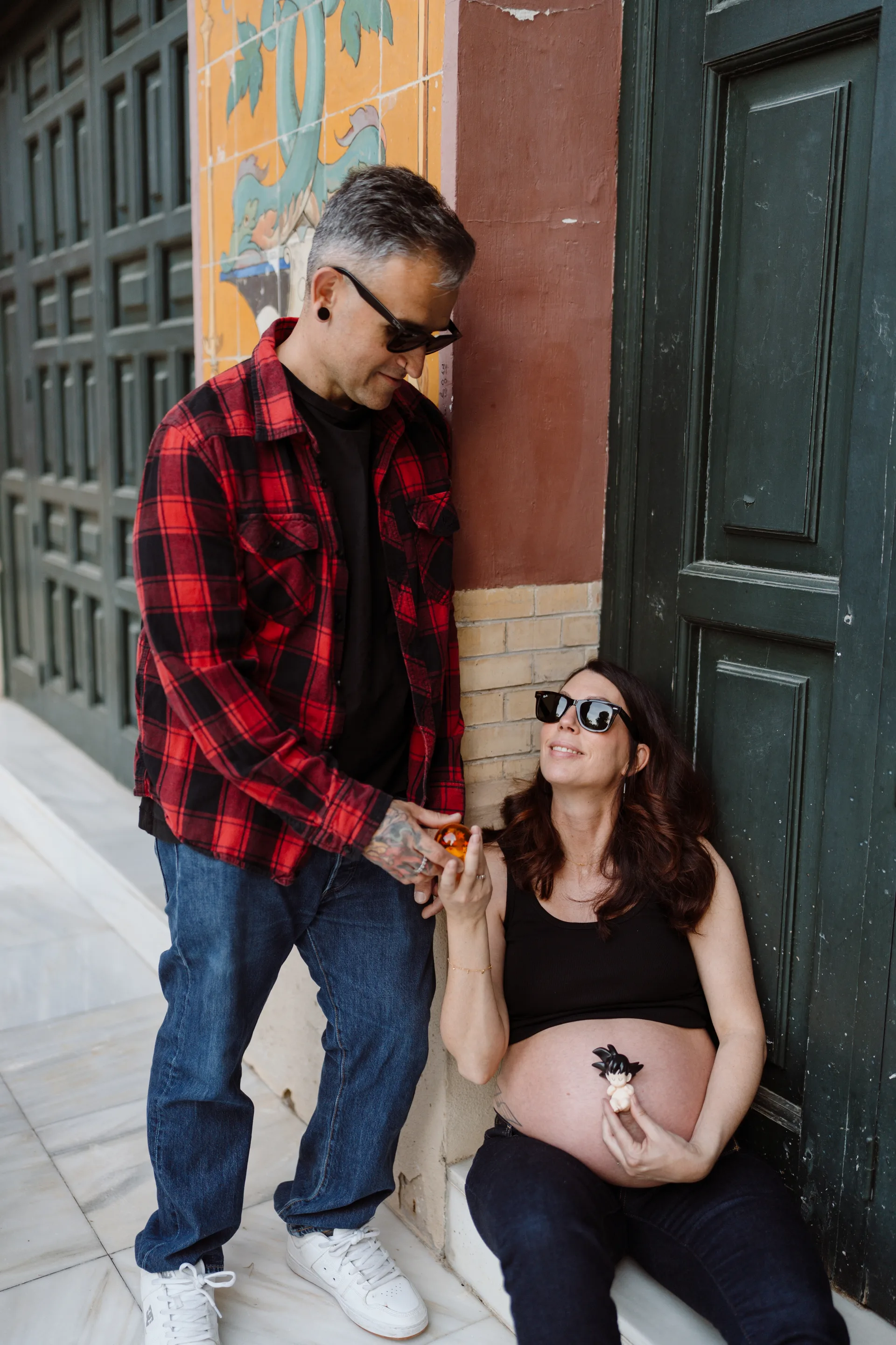 Sesión de embarazo en Madrid · Me caso, literal