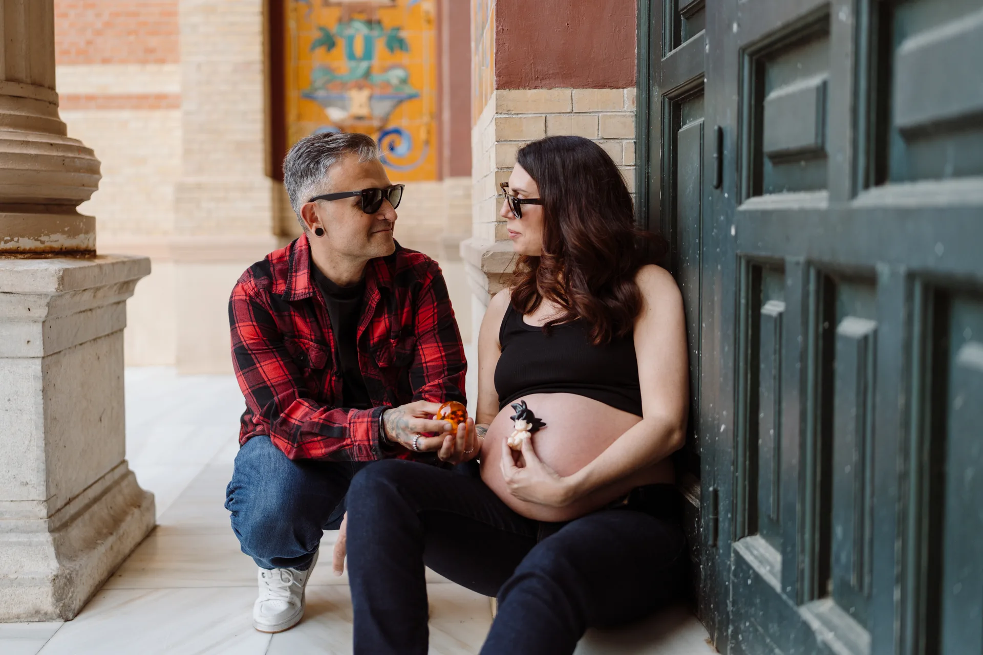 Sesión de embarazo en Madrid · Me caso, literal