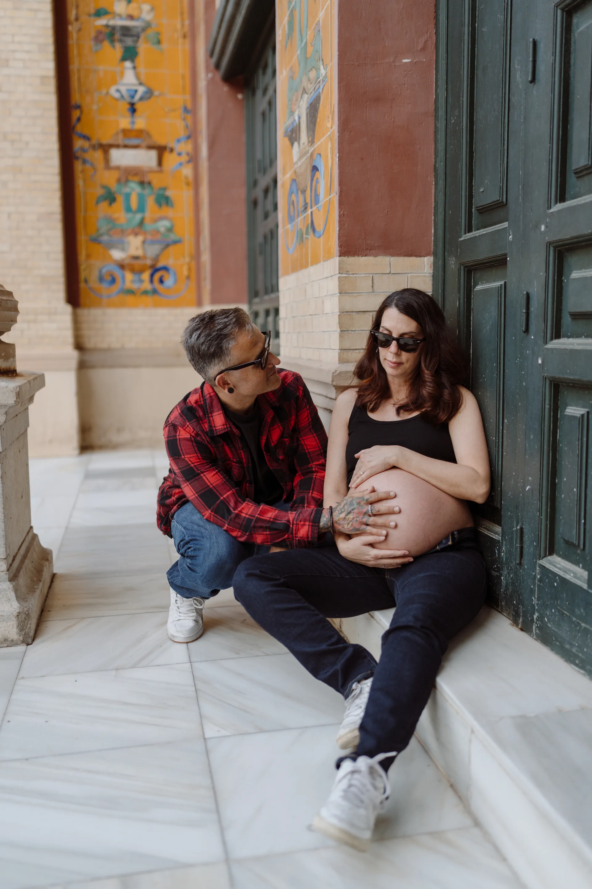 Sesión de embarazo en Madrid · Me caso, literal