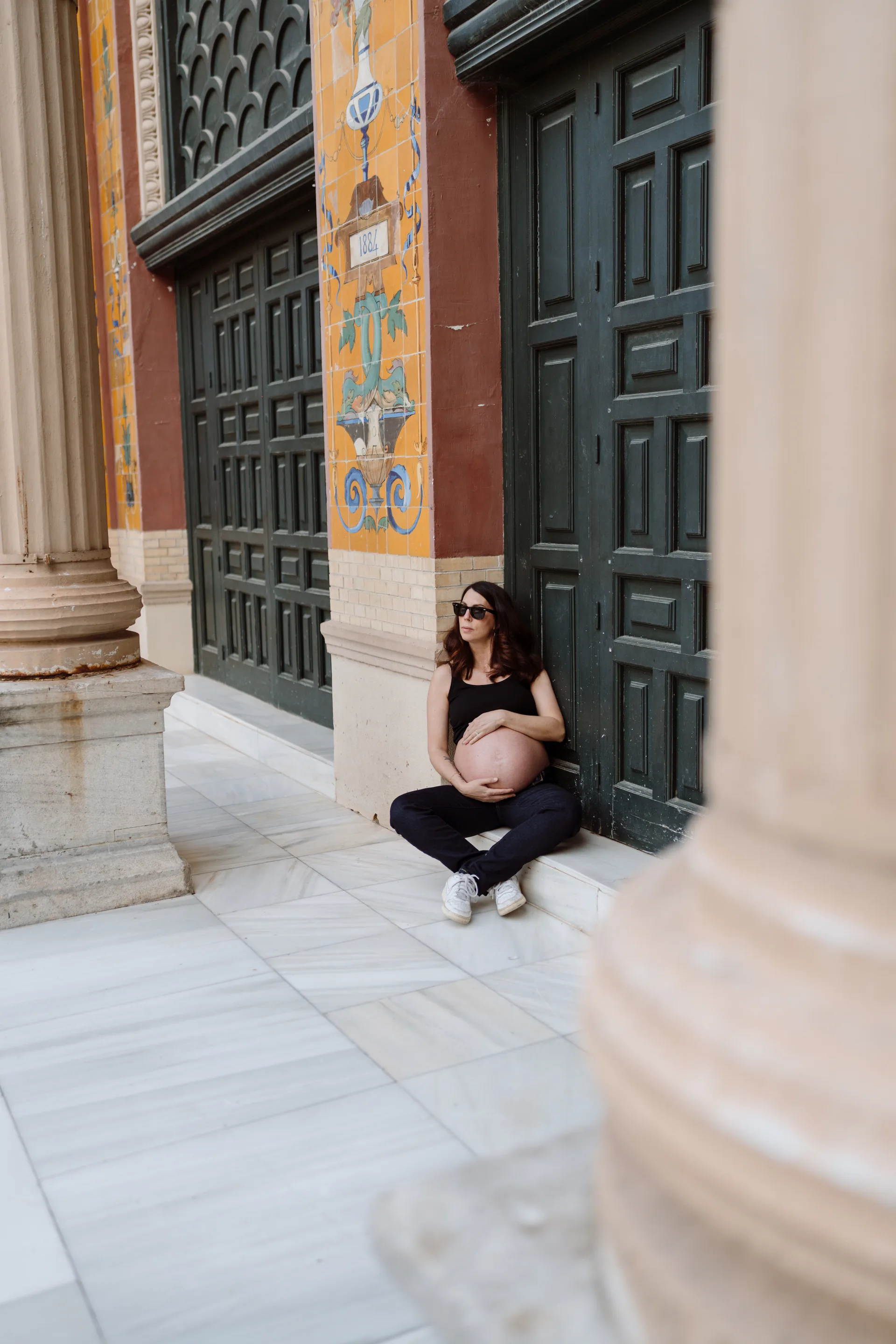Sesión de embarazo en Madrid · Me caso, literal