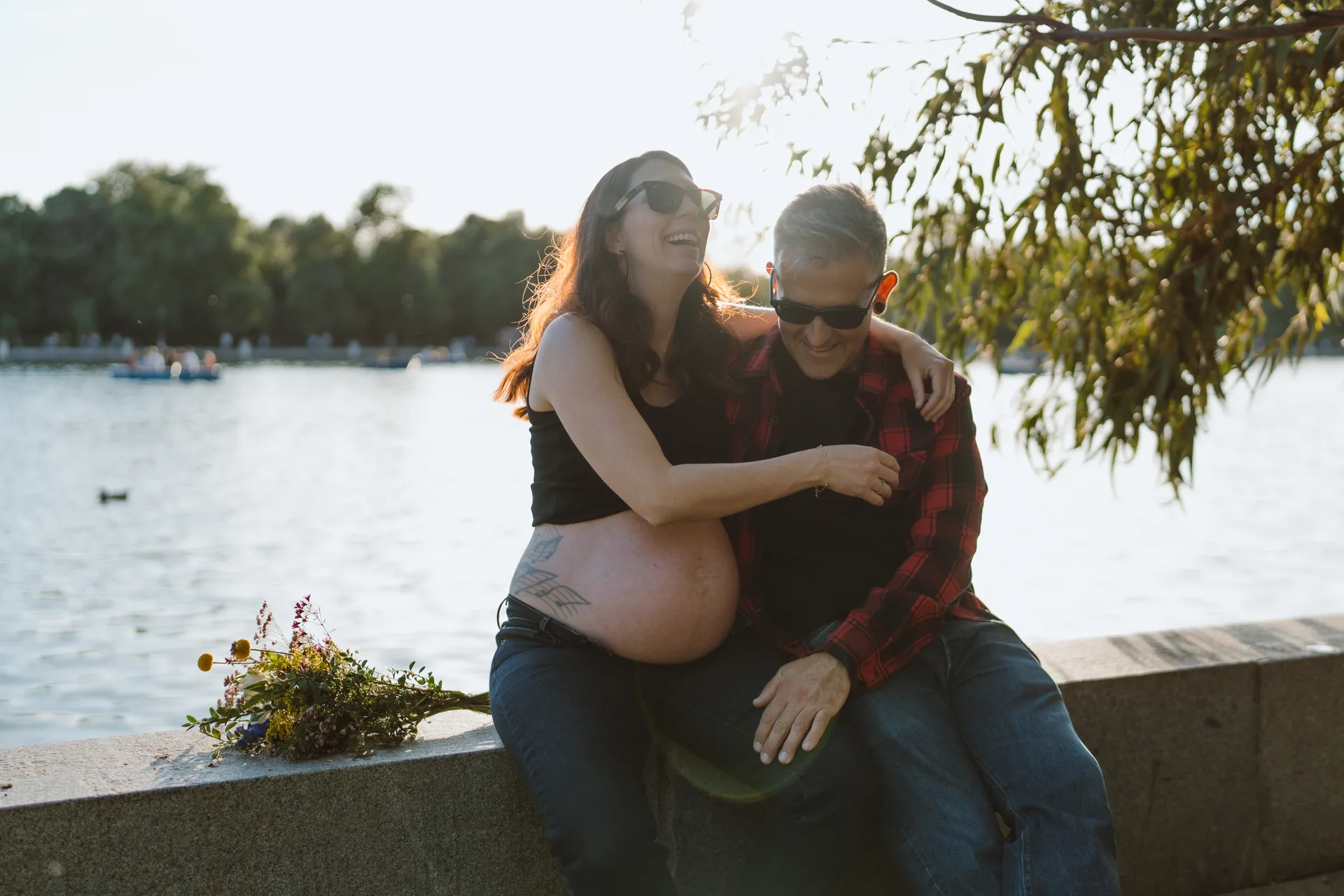Sesión de embarazo en Madrid · Me caso, literal