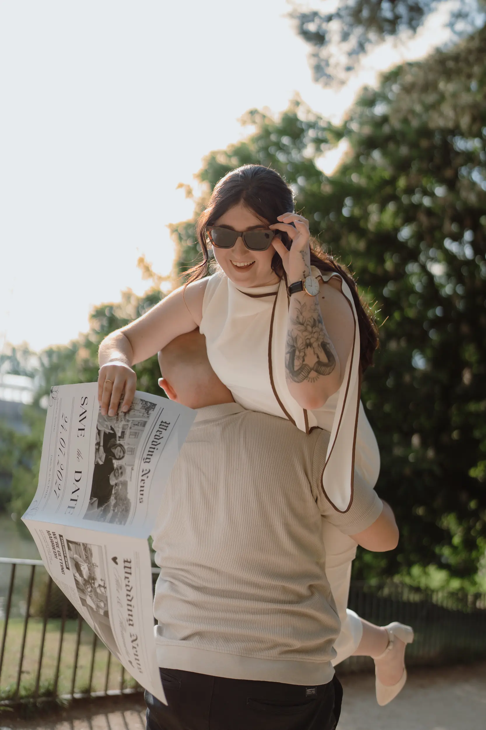 Couple photoshoot in Madrid · Me caso, literal
