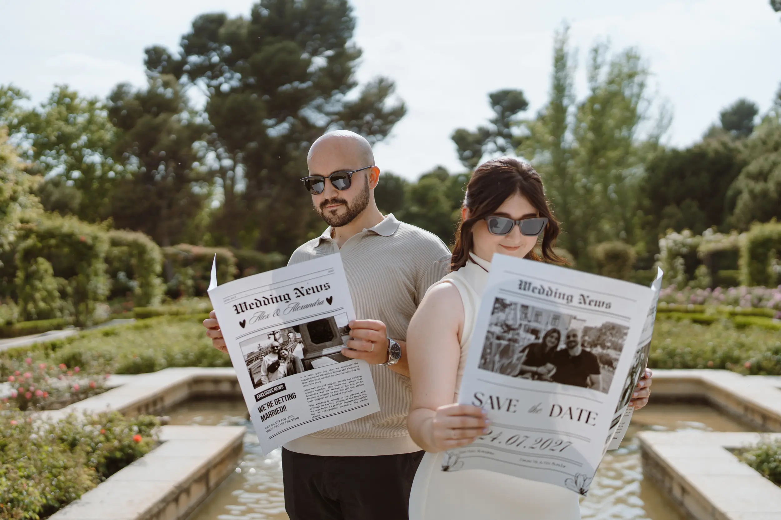 Couple photoshoot in Madrid · Me caso, literal