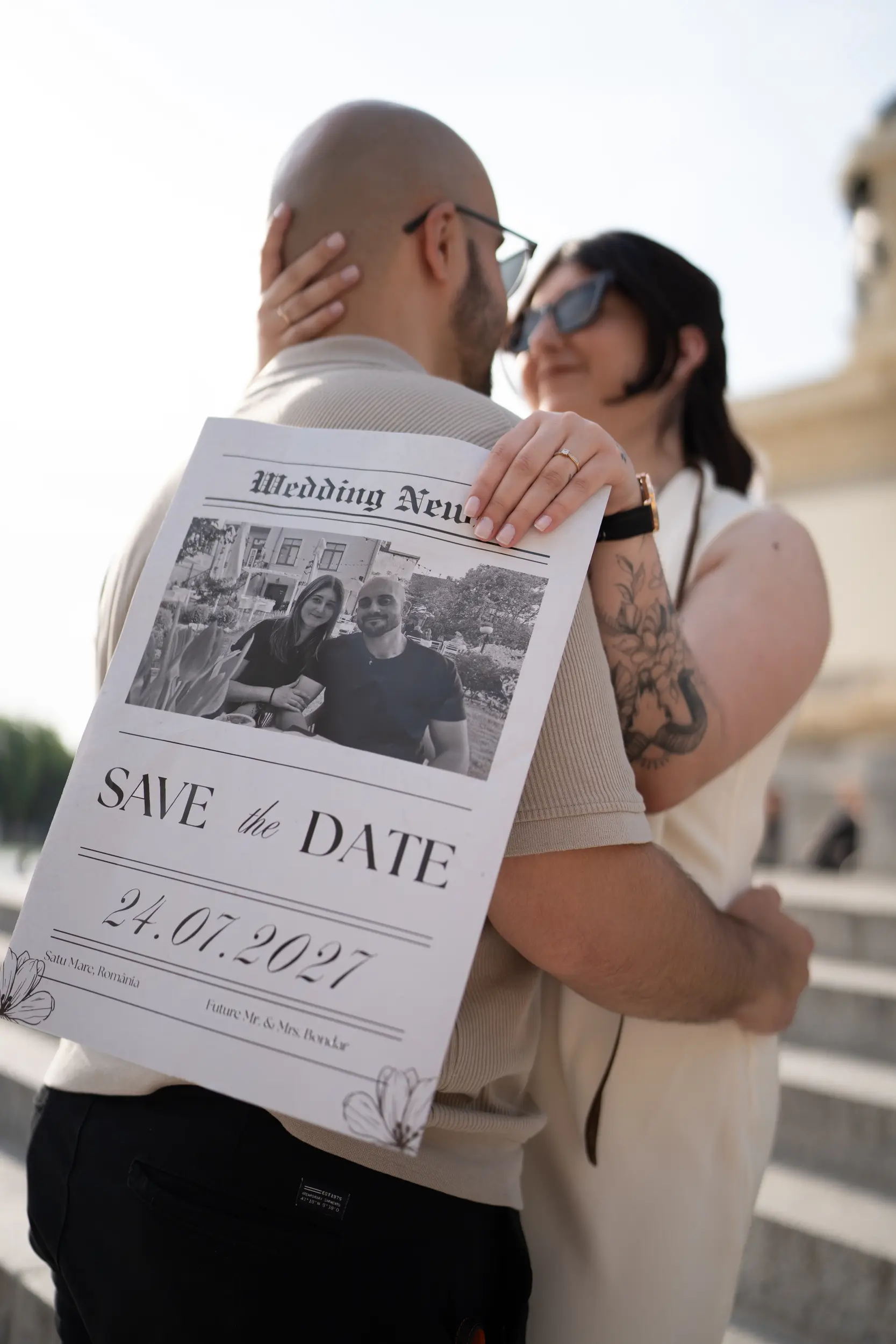 Couple photoshoot in Madrid · Me caso, literal